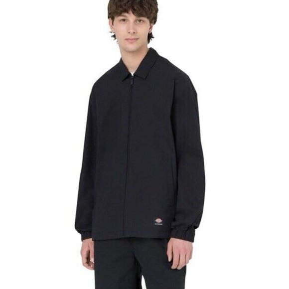Dickies Skateboarding Large Grants Pass Lightweight Full Zip Jacket Black EUC - Picture 1 of 10